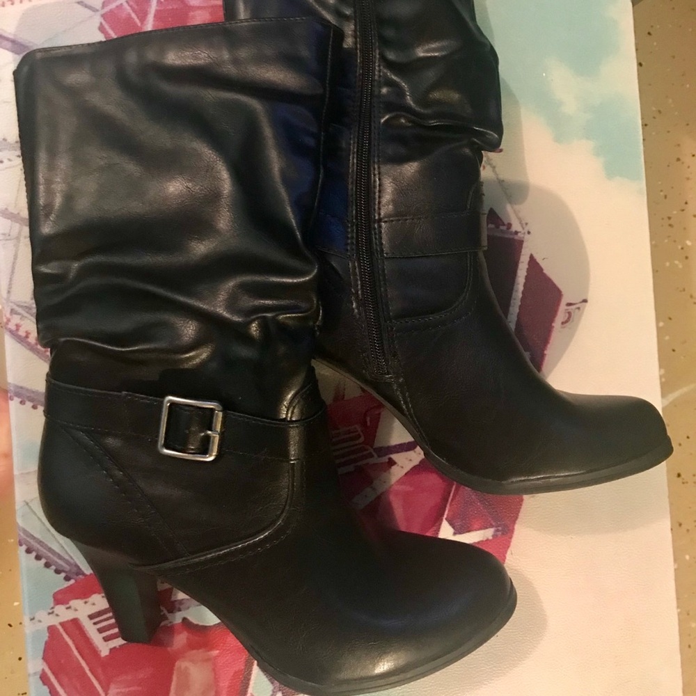 Arizona Jeans Black Heeled Boots.